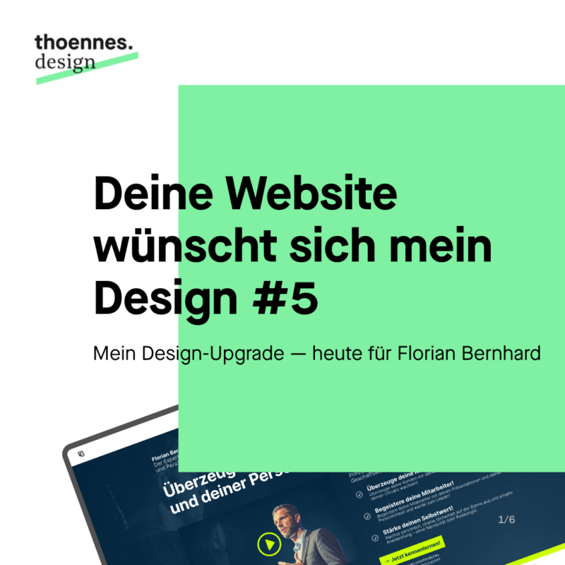 Deine Website wünscht sich mein Design #5 Webdesign