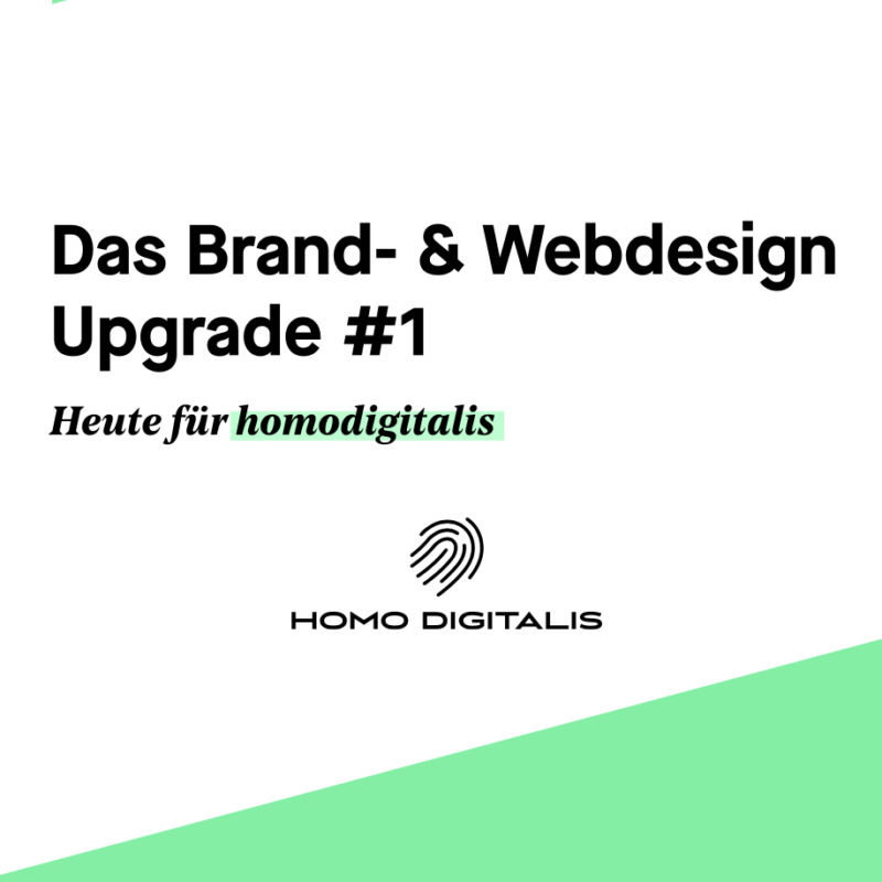 Das Brand- & Webdesign Upgrade für homodigitalis